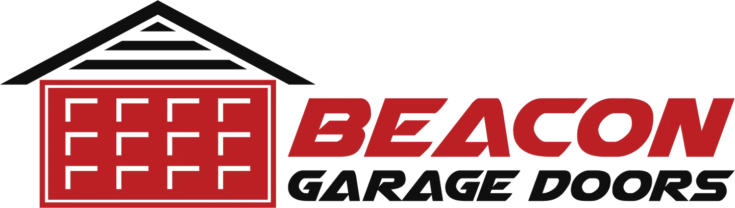 Logo of Beacon Garage Doors featuring an overhead door illustration