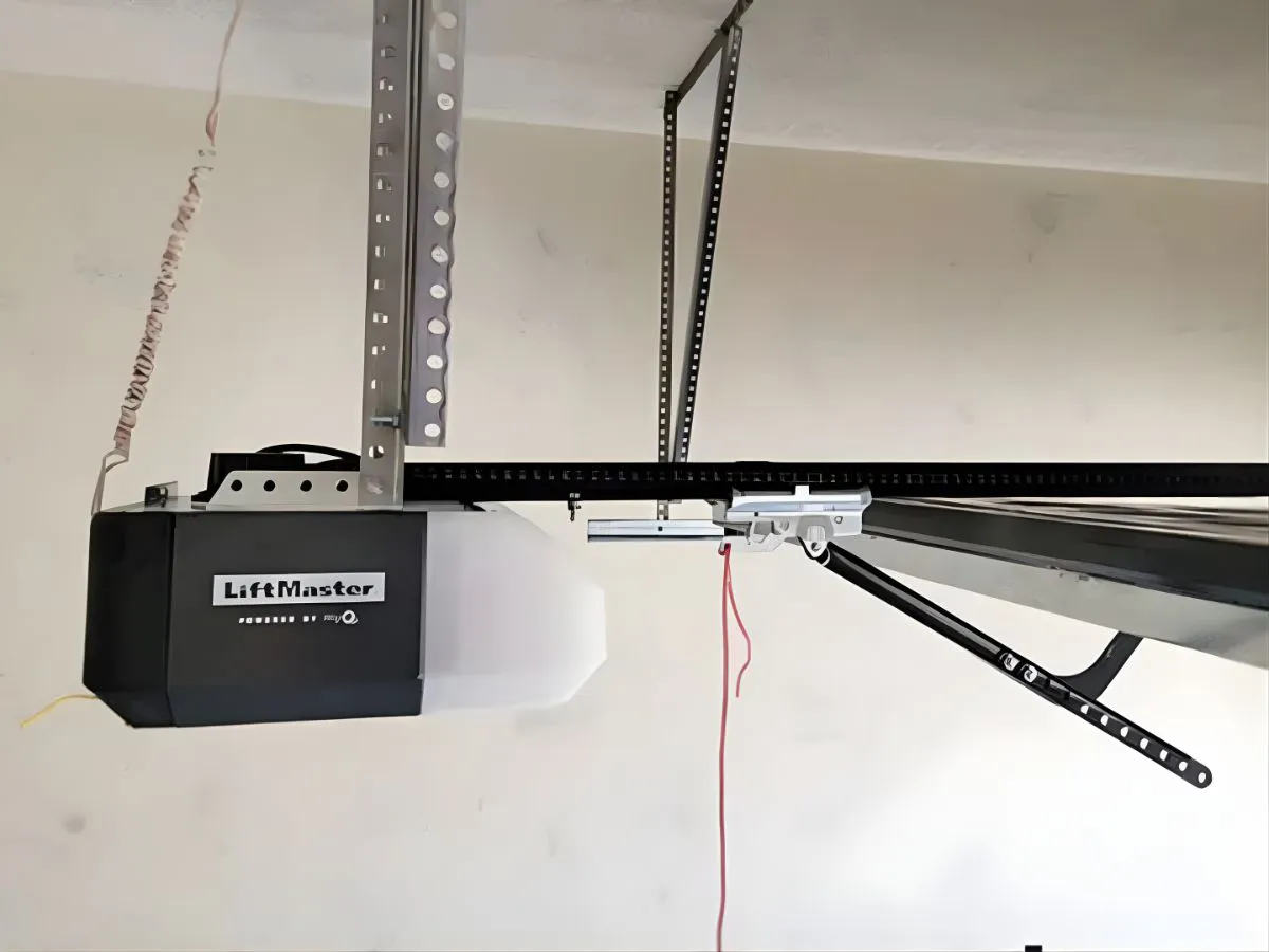Garage door opener motor installed during residential garage door opener repair in Weber and Davis Counties